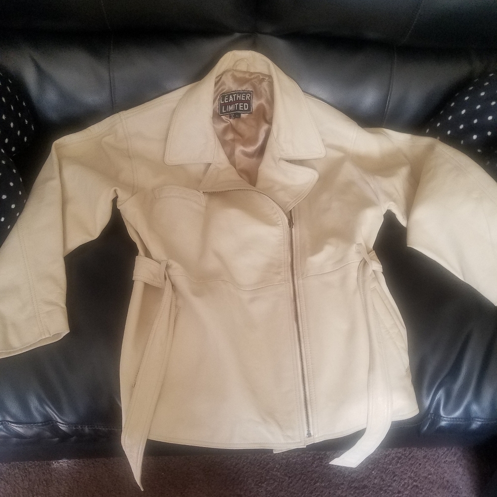 Leather coat